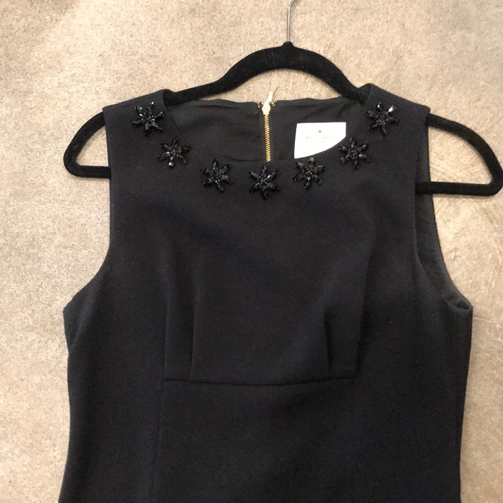 Rhinestone Kate Spade little black dress sz 8